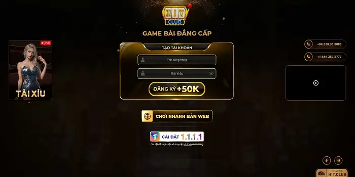 Đăng ký Hitclub.Win nhận ngay 50k vào tài khoản