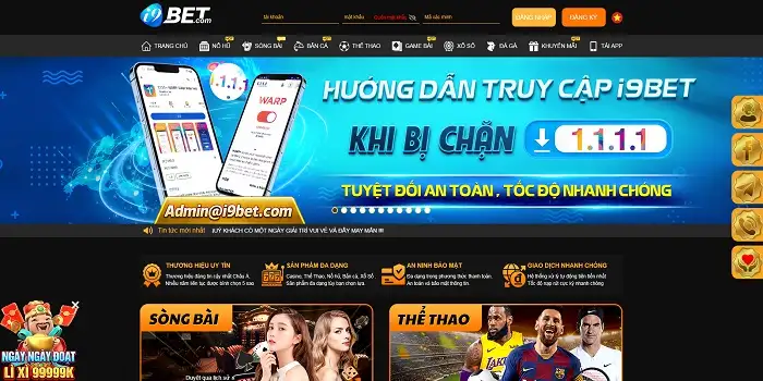 Tải 1.1.1.1 về để đăng nhập vào i9Bet199 khi bị chặn