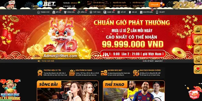 Giao diện độc đáo của nhà cái i9Bet155