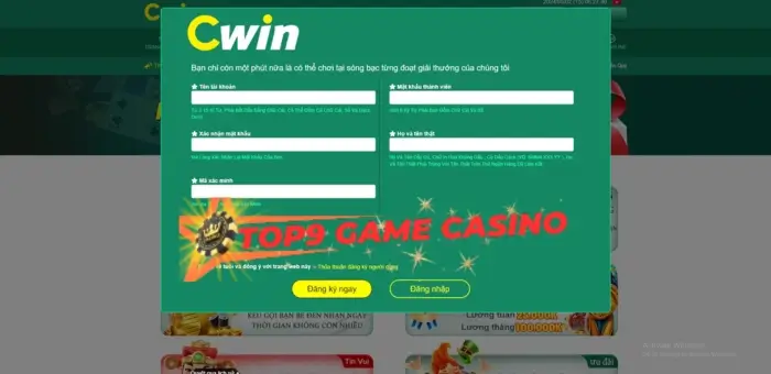 Đăng ký mở tài khoản Cwin789