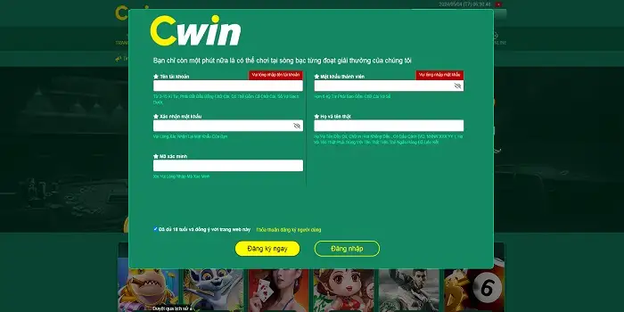 Thanh khoản đăng ký hội viên tại nhà cái CWin012.Com